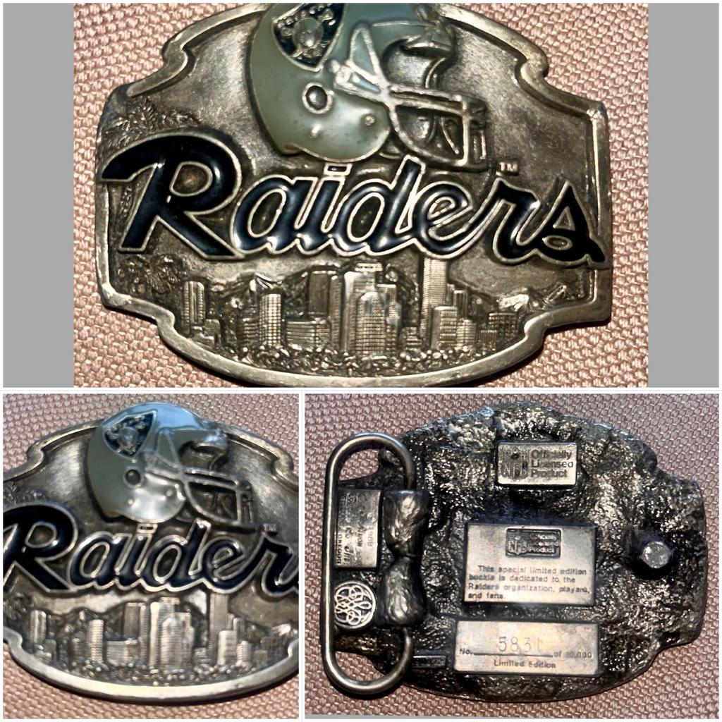 Vintage 1988 riemgespLimited Edition NFL Raiders - Zeldzaam!, Ophalen of Verzenden, Zo goed als nieuw, Overige sporten, Overige typen