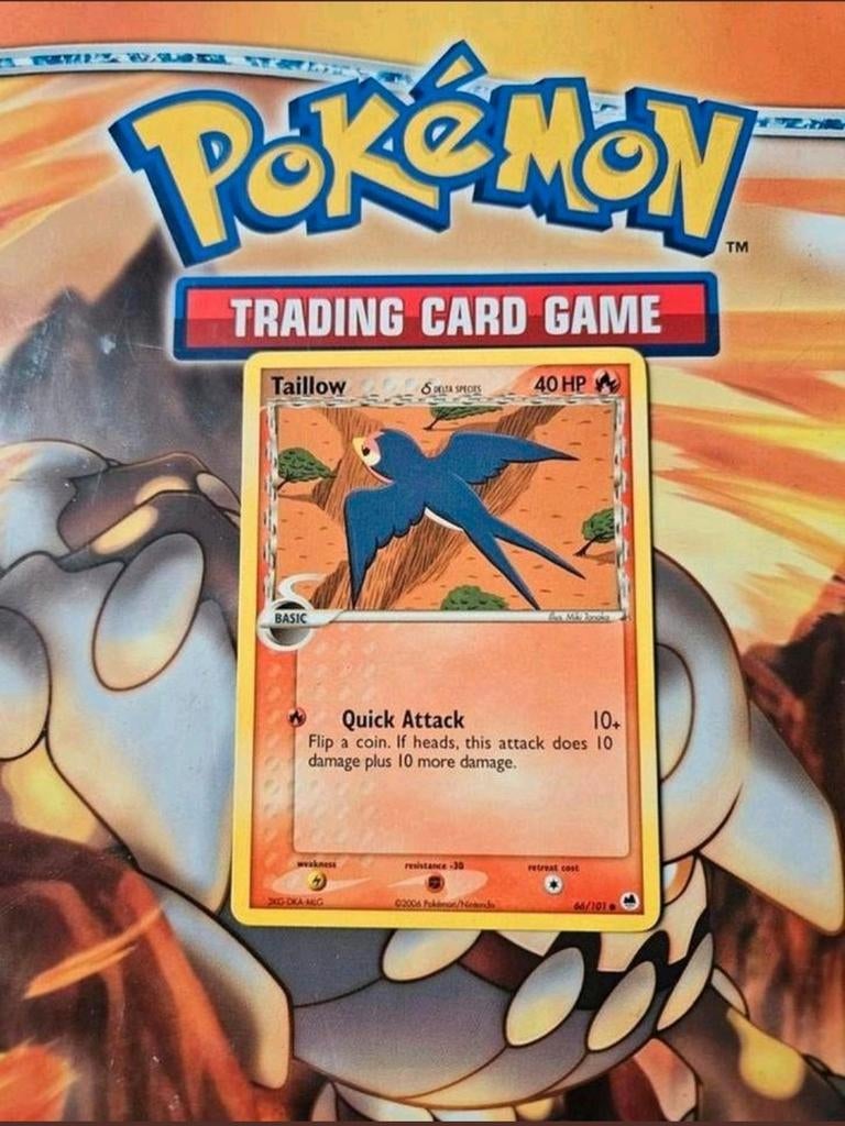 Taillow 66/101 Ex Dragon Frontiers pokemon kaart, Ophalen of Verzenden, Gebruikt, Losse kaart