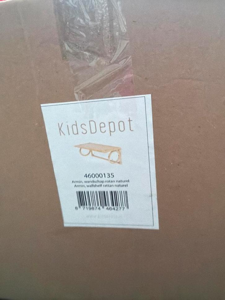 Nieuwe Kidsdepot Armin rotan wandplank, Huis en Inrichting, Woonaccessoires | Wandplanken en Boekenplanken, Nieuw, Ophalen of Verzenden