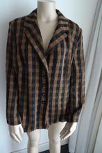 bruin geblokte blousejasje maat 44 Frank Walder, Ophalen, Bruin, Maat 46/48 (XL) of groter, Zo goed als nieuw