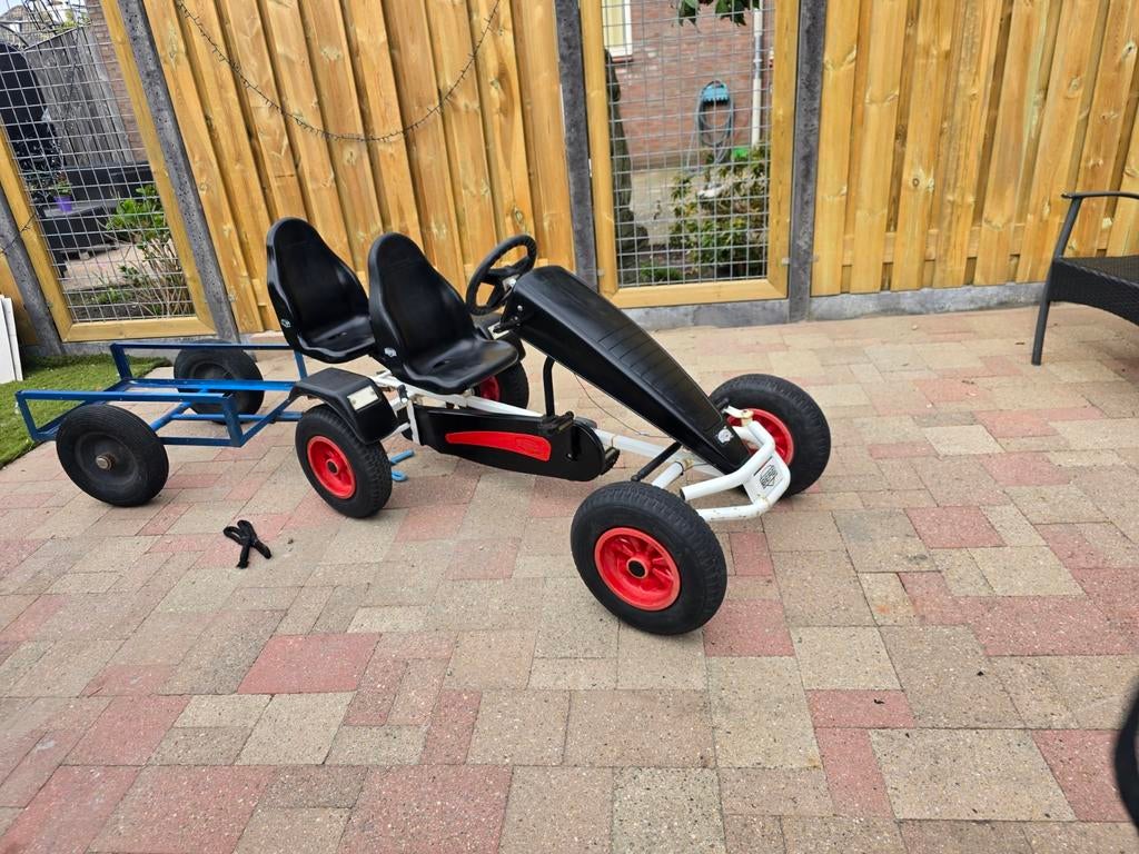 Berg skelter met duozit en aanhanger, Ophalen, Gebruikt, Berg, Duozit