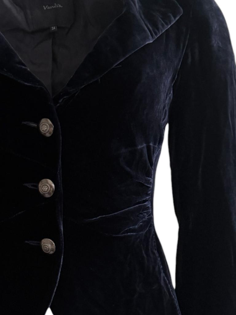 Vanilia blazer XS, Zwart, Ophalen of Verzenden, Zo goed als nieuw, Maat 34 (XS) of kleiner