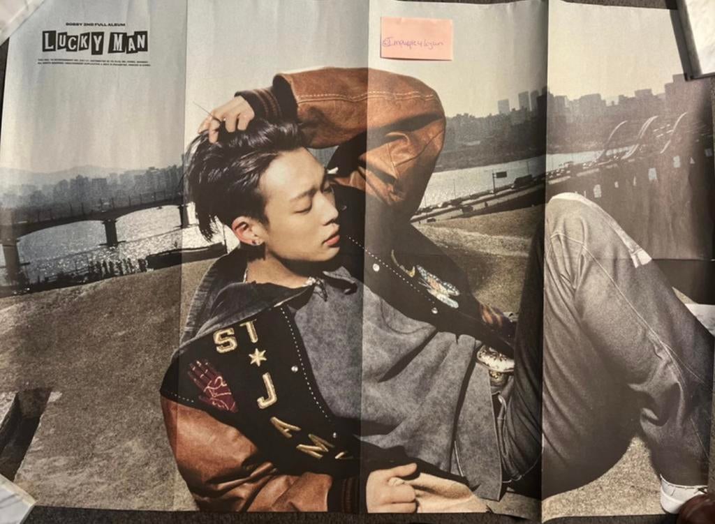 IKON Bobby Lucky Man Poster kpop, Ophalen of Verzenden, Zo goed als nieuw, Aziatisch