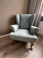 Flamant Wing Chair Lichtblauw Zeer nette staat geweven stof, Minder dan 75 cm, Ophalen of Verzenden, Zo goed als nieuw, Klassiek - landelijk - chique