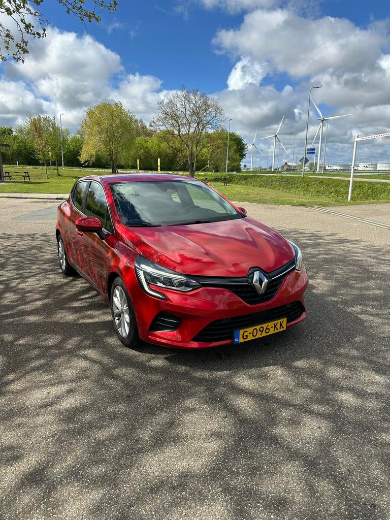 Renault Clio 1.0 TCe 100pk 2019 Rood, Voorwielaandrijving, Zwart, 49 €/maand, Origineel Nederlands