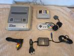 Super Nintendo SNES Console + Controller + Spel, Ophalen of Verzenden, Gebruikt, Met 1 controller, Met games