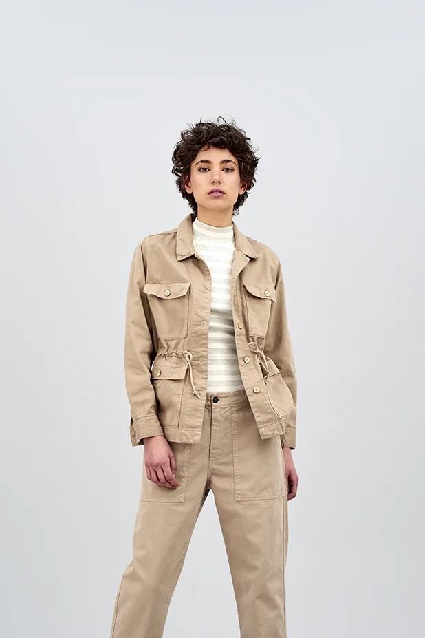 KINGS OF INDIGO Ermine safari jas maat M ZGAN, Kleding | Dames, Jassen | Zomer, Zo goed als nieuw, Maat 38/40 (M), Zwart, Ophalen of Verzenden