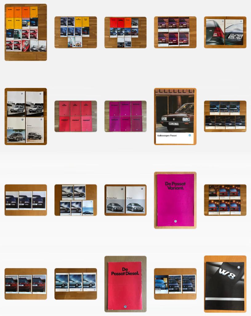 100 Folders Volkswagen VW, Ophalen, Gelezen, Volkswagen