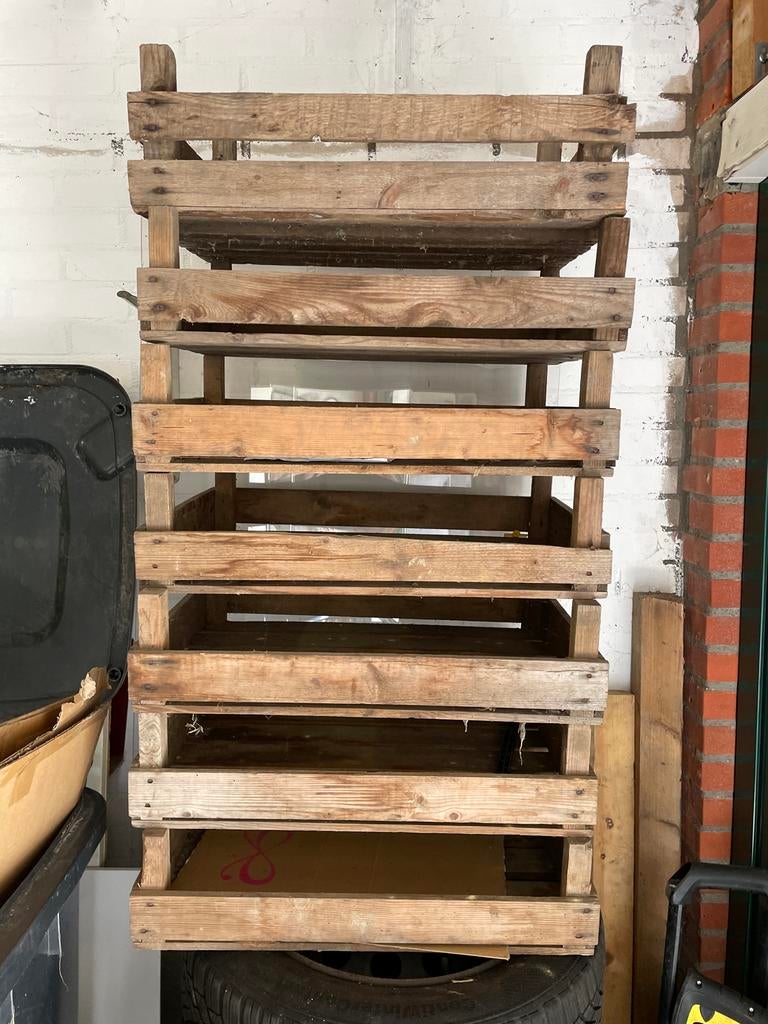7 stevige aardappel kistjes - ideaal voor opslag of decorati, Ophalen, Gebruikt, 40 tot 60 cm, 50 tot 75 cm