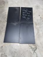 4 zwarte IKEA magneetborden - 1 licht beschadigd, Huis en Inrichting, Ophalen of Verzenden, Gebruikt, Magneetbord