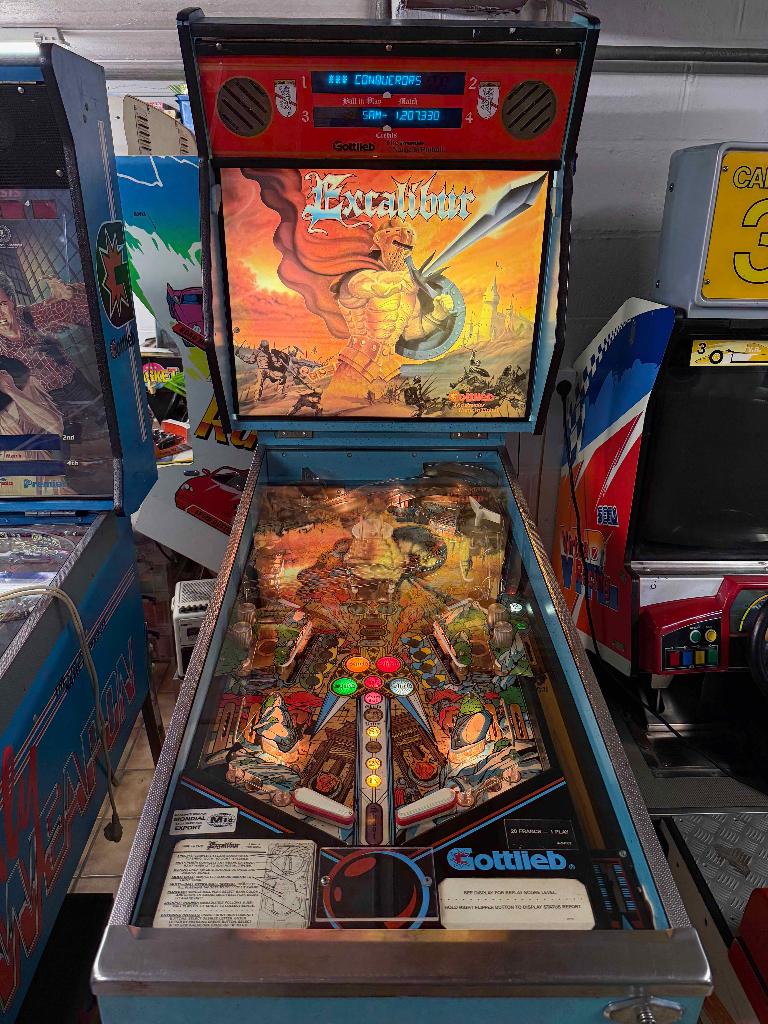 Flipperkast Excalibur Gottlieb Pinball 1988, Verzamelen, Ophalen, Gebruikt, Elektronisch, Gottlieb