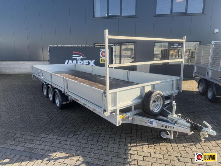 Bij Impex IFOR Williams plateau 610x225 3 asser oprijplaten, Auto diversen, Aanhangers en Bagagewagens, Nieuw