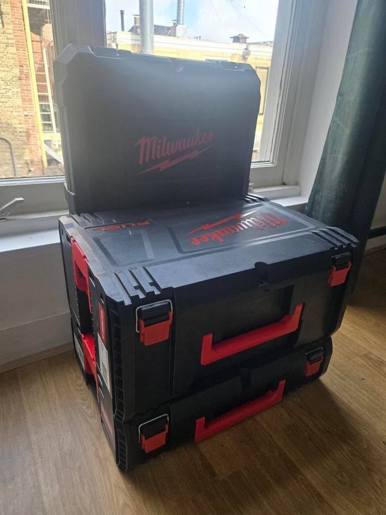 3 milwaukee koffers, Doe-het-zelf en Verbouw, Ophalen of Verzenden