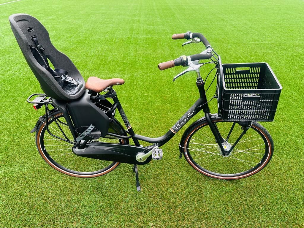 Gazelle Bloom damesfiets 57cm Moederfiets incl kinderzitje, Niet ingevuld, Gebruikt, Versnellingen, Niet ingevuld
