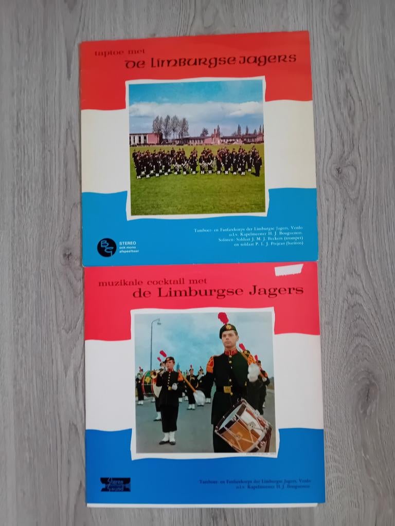 2x LP De Limburgse Jagers - Taptoe & Muzikale Cocktail, Ophalen of Verzenden, Gebruikt, 12 inch
