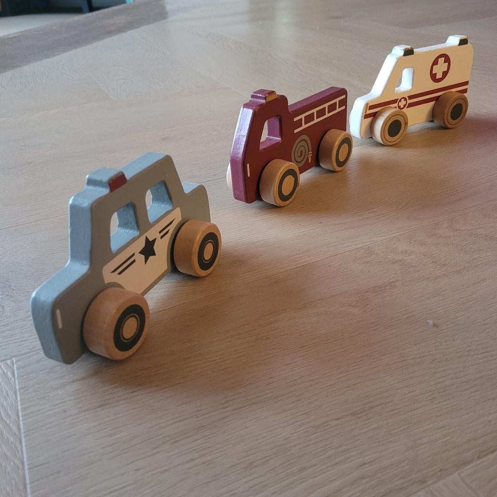 Little Dutch Hulpdiensten Houten Auto's, Ophalen of Verzenden, Zo goed als nieuw