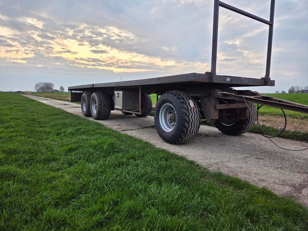 Landbouw wagen 3 asser met brede banden, Ophalen of Verzenden, Transport