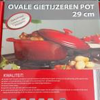 Nieuwe ovale gietijzeren pan. 29cm, Ophalen, Nieuw, Gietijzer, Koekenpan of Braadpan