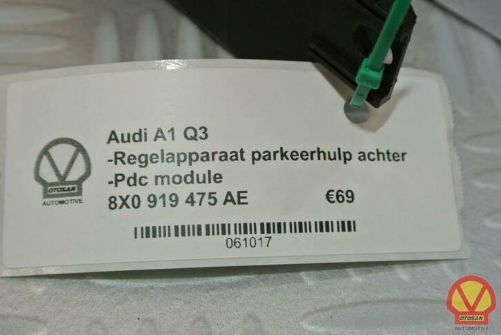 audi a1 q3 regelapparaat parkeerhulp pdc module 8x0919475ae, Gebruikt, AUDI AG, Auto-Union-Strasse 1
85045  Ingolstadt, DE, Kundenbetreuung@audi.de