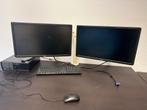 Complete kantoorwerkplekken: schermen, computers, toetsenbor, Ophalen of Verzenden, Gebruikt, Full HD, VGA