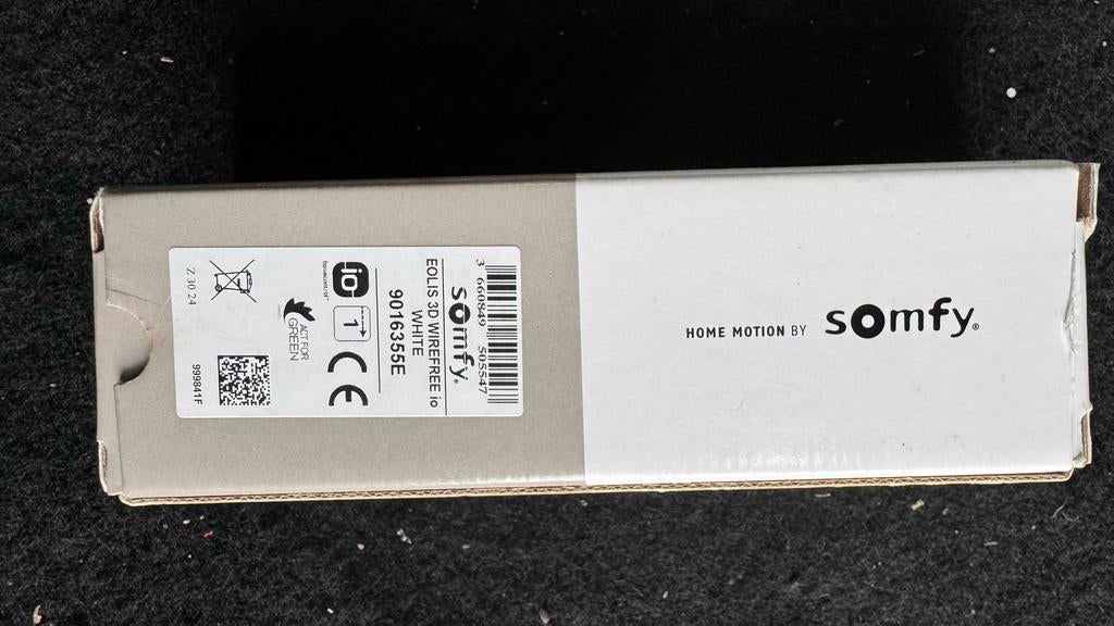 Somfy Eolis 3D Wirefree io Windsensor Wit, Tuin en Terras, Zonneschermen, Nieuw, Ophalen of Verzenden