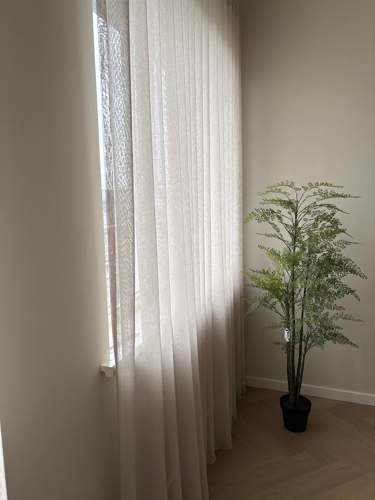 2x Inbetween Riga ecru wave plooi, Ophalen of Verzenden, Zo goed als nieuw, Crème, 200 cm of meer