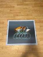 Abstract Schilderij op Doek - B. Williams - Wielrenners, Antiek en Kunst, Ophalen of Verzenden
