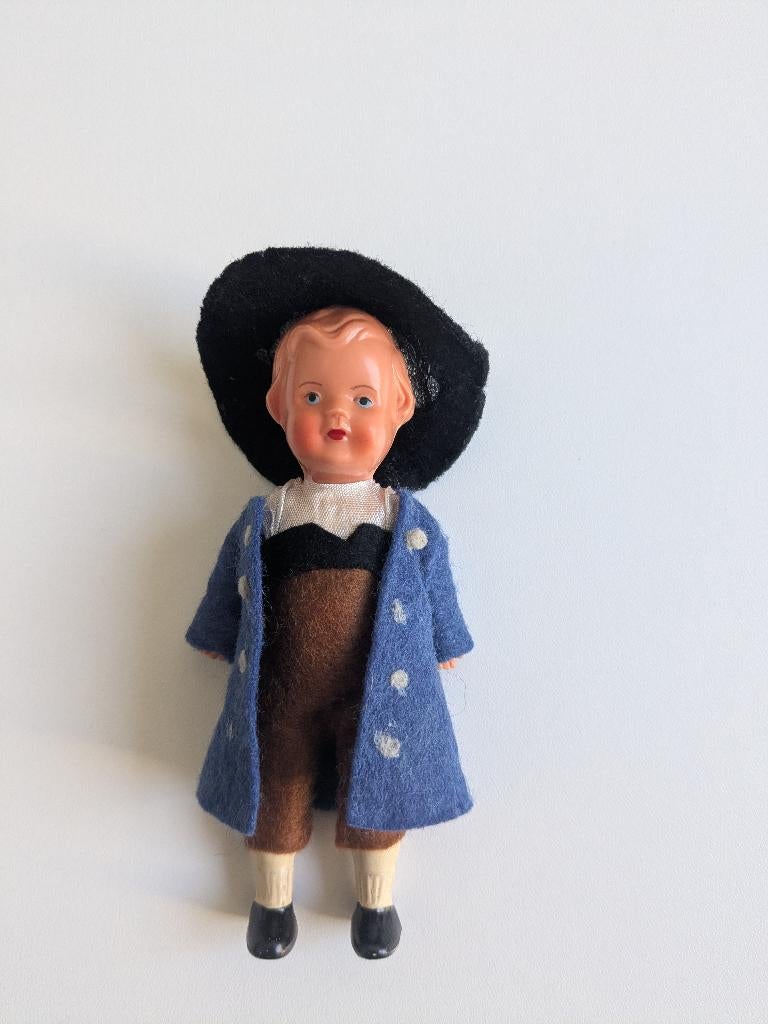 Edi Boy pop jaren 1930 vintage Duits, Verzamelen, Poppen, Ophalen of Verzenden, Gebruikt, Pop
