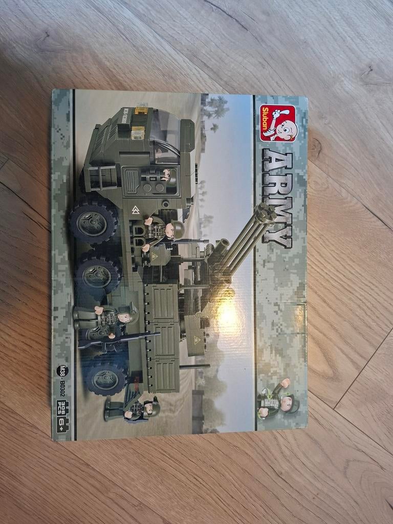 Sluban Army bouwset - Legervoertuig met kanon, Ophalen of Verzenden, Nieuw, Overige merken