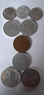 DDR, muntenset 1, 10, 20, 50 Pfennig en 1 Mark, Ophalen of Verzenden, Duitsland, Setje