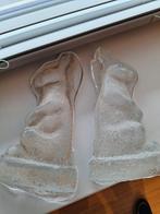 2 Glazen Paashaas Decoraties/ mallen, Antiek en Kunst, Ophalen of Verzenden
