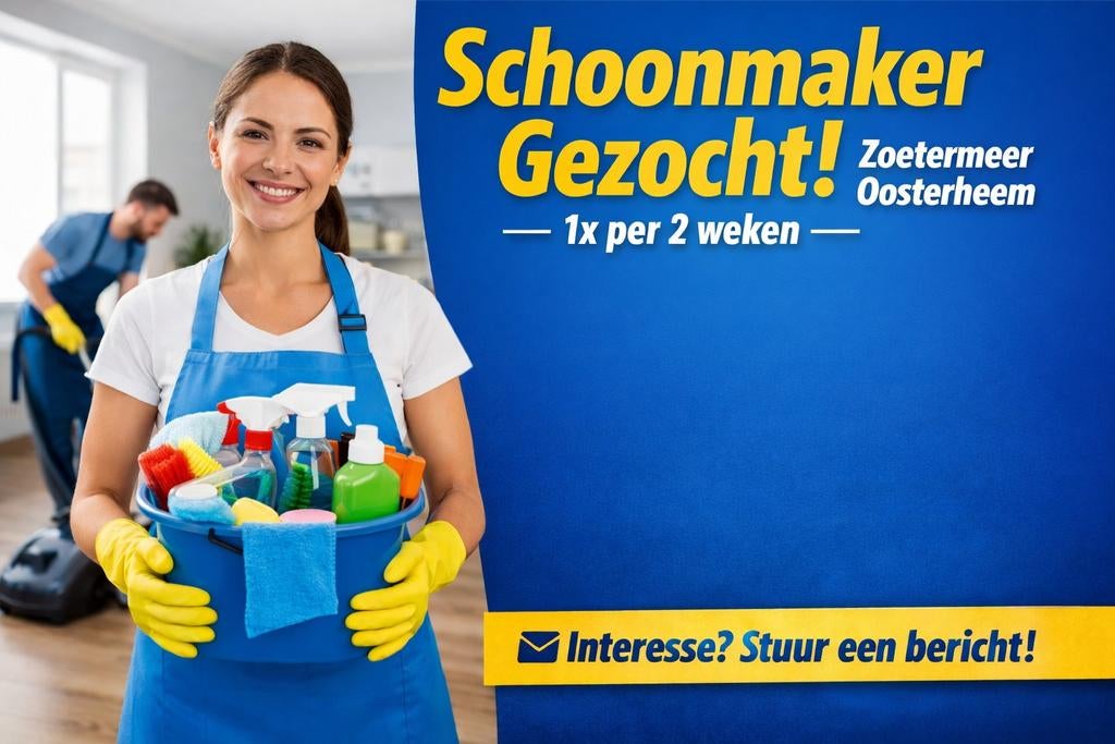 Schoonmaker gezocht, Diensten en Vakmensen, Schoonmakers en Glazenwassers