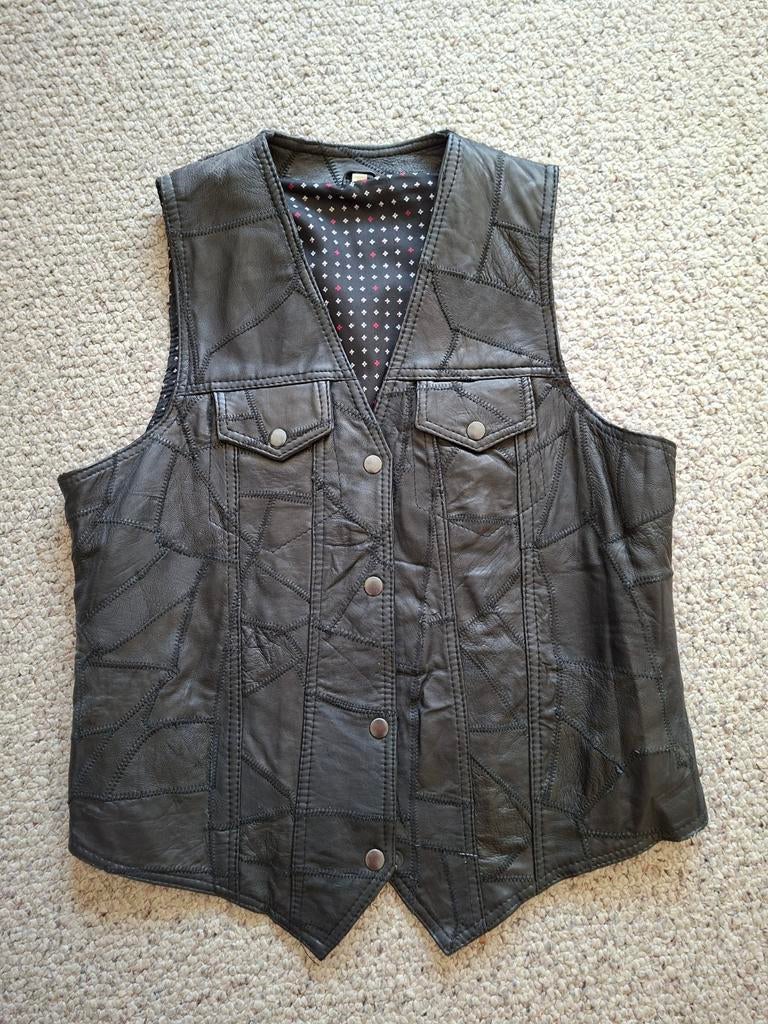 Mooi stoer gevoerd leren gilet - XL, Ophalen of Verzenden, Zo goed als nieuw