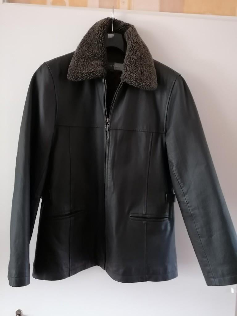 SUPER MOOI donkerbruin gevoerd leren jasje mt. 38/40 - NIEUW, Maat 38/40 (M), Sutherland, Bruin, Nieuw