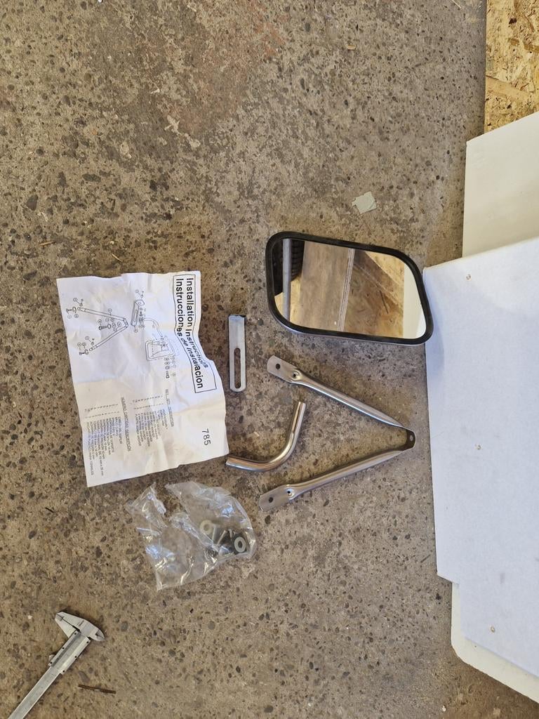 RVS Driepoot spiegel usa car/auto, Auto-onderdelen, Spiegels, Ophalen of Verzenden