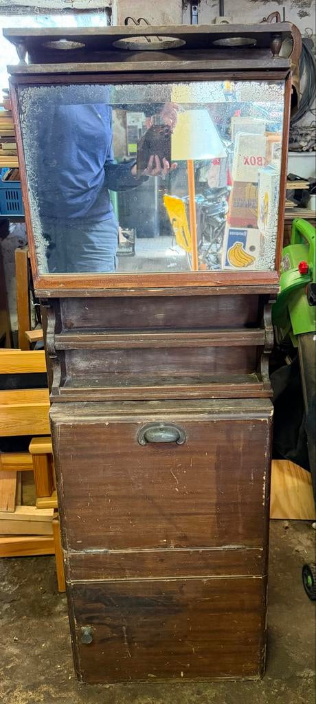 Antiek lavabo  opklapbare wastafel, Ophalen