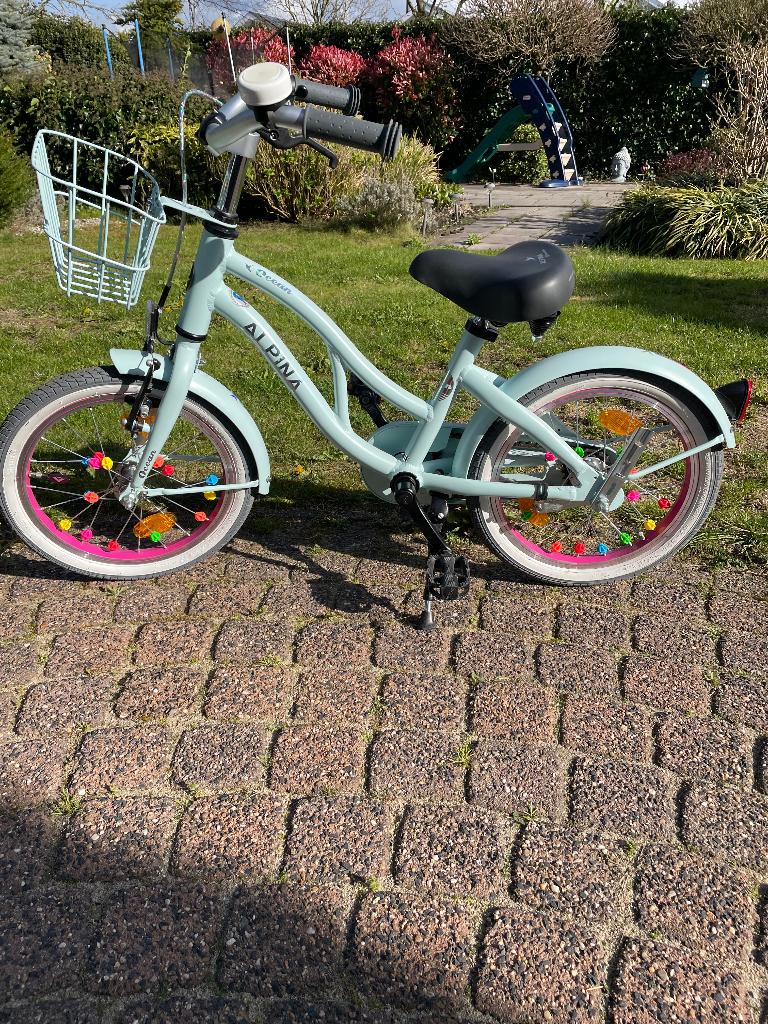 Alpina ocean 16inch fiets, Fietsen en Brommers, Fietsen | Meisjes, Ophalen, Alpine, 16 inch, Handrem