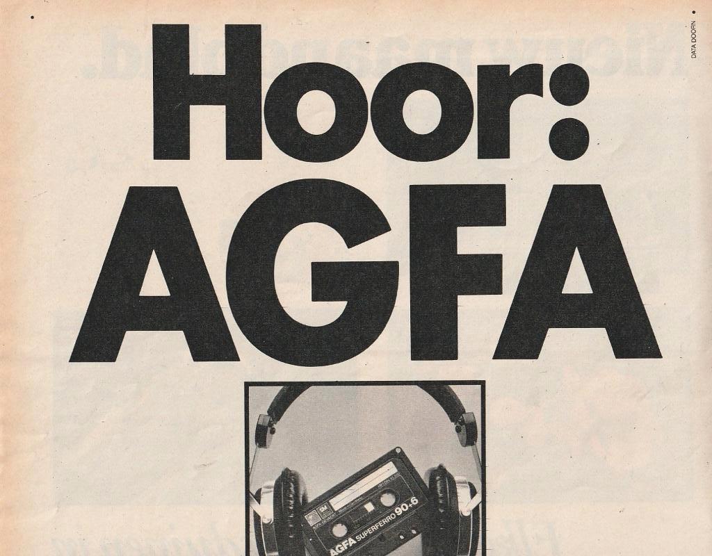 Retro reclame 1979 Agfa hifi-plus cassettebandjes, Verzenden, Overige typen