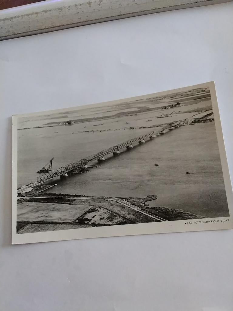 MOERDIJK. HERSTELDE VERKEERSBRUG, Verzamelen, Ansichtkaarten | Nederland, Ophalen of Verzenden, Voor 1920, Zuid-Holland