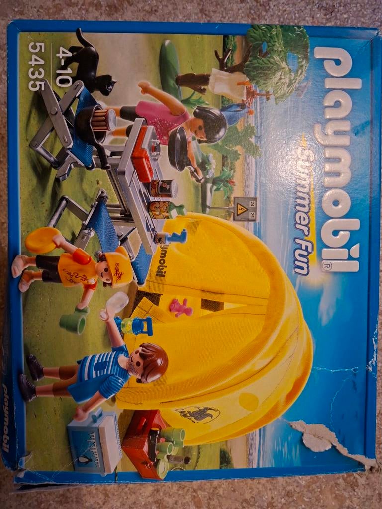 Playmobil kampeer set met tent, Ophalen of Verzenden