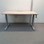 Slingerbureau werkplek bureau 140x80 cm, Ophalen, In hoogte verstelbaar, Gebruikt