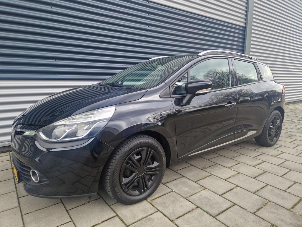 Renault Clio Estate 0.9 TCe Dynamique (bj 2014), Stof, Zwart, Zwart, Handgeschakeld