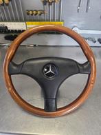 Mercedes W126 Stuurwiel - Hout/Leder Look, Ophalen of Verzenden, Gebruikt, Mercedes-Benz