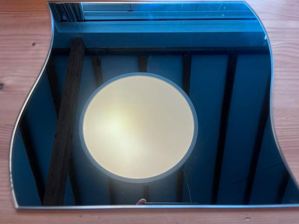 Originele Carthago binnen spiegel met bevestigingsmaterialen, Caravans en Kamperen, Camper-accessoires, Ophalen of Verzenden, Gebruikt