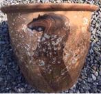 Prachtige Oud Hollandse terracotta bloempot 27/31cm jaren’50, 25 tot 40 cm, Rond, Ophalen of Verzenden, Zo goed als nieuw