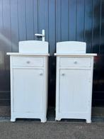 Set van 2 vintage nachtkastjes, Huis en Inrichting, Slaapkamer | Nachtkastjes, Ophalen, Gebruikt, 45 tot 65 cm, 70 cm of meer