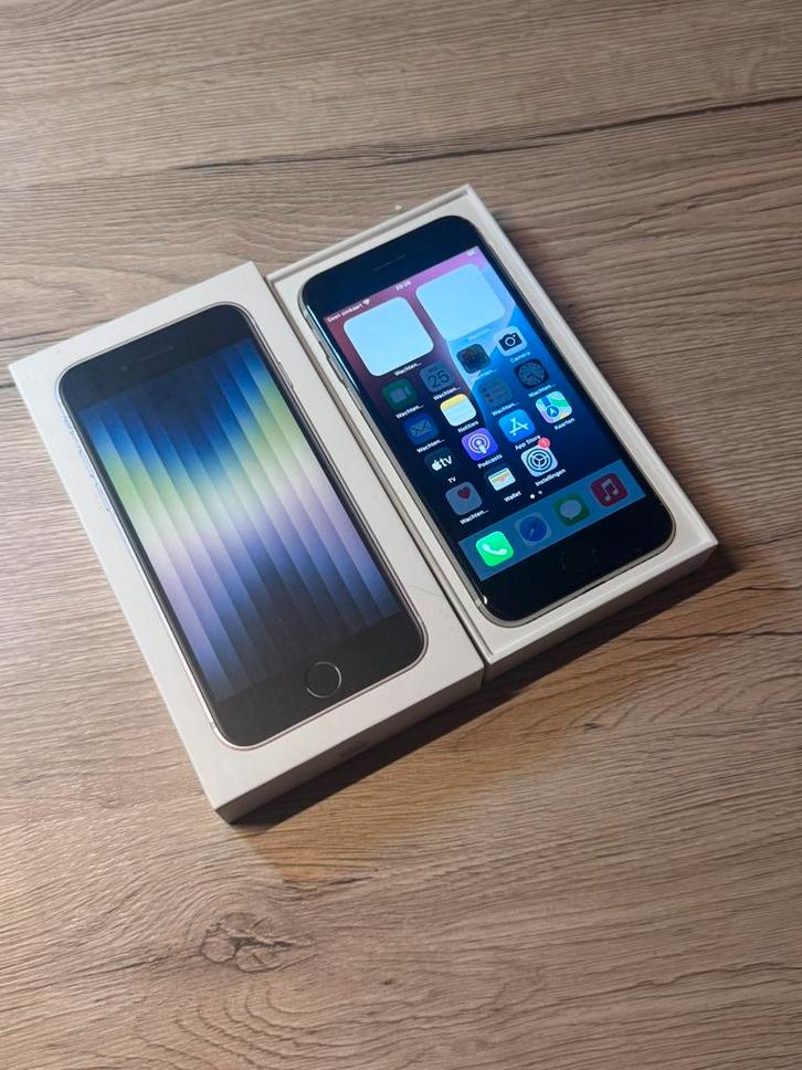 Apple iPhone SE (2022) 64gb| wit | 100% 🔋, Audio, Tv en Foto, Mp3-spelers | Apple iPod, Zo goed als nieuw, Touch, 40 GB en meer