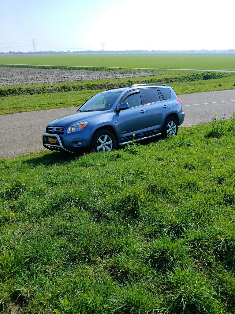 Uniek!! Toyota Rav4 3.5 V6 4X4 2007 Blauw, Automaat, Parkeersensor, Beige, Blauw