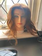 Oefenhoofd kapper 30-40 cm echt haar, Ophalen of Verzenden, Zo goed als nieuw, Meerdere media