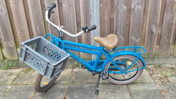 Alpina Cargo 16 inch kinderfiets blauw, Fietsen en Brommers, Fietsen | Kinderfietsjes, Gebruikt, 16 tot 20 inch, Ophalen